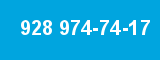 928 974-74-17